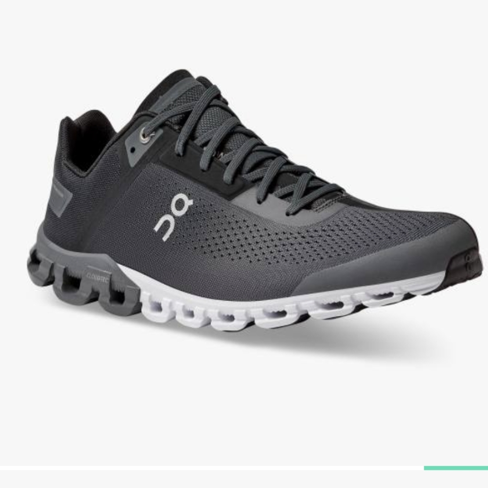 OnCloud Cloudflow Men's Shoes in Black/Asphalt Size 10.5